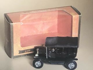 Matchbox Yesteryear Y - 1 Black Model T Ford Code 2 Rare Moy Usa Collectors Club