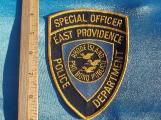 Special Officer East Providence Ri Rhode Island Police Department Sheriff Patch