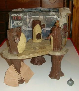 Vintage Star Wars Ewok Village Playset With Box