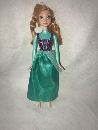 Disney Frozen Princess Anna Fashion Doll 11 " Barbie Mattel