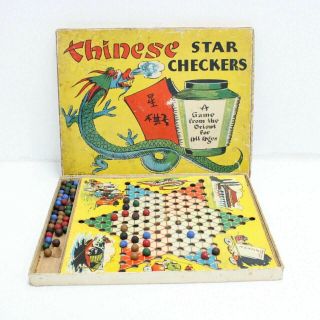 Chinese Star Checkers Circa 1940s Vintage Australian Made 116