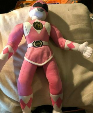Rare Vintage Mighty Morphin Power Rangers Plush Pink Ranger 1994 Kimberly