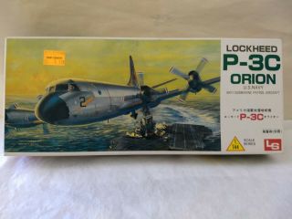 Ls Lockheed P - 3c Orion U.  S.  Navy Anti - Sub 1/144 Model Kit A 713 Box