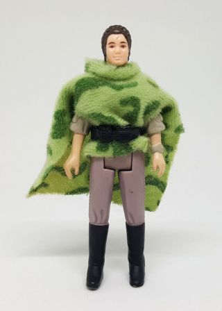 Star Wars Vintage Princess Leia Combat Poncho Figure Rotj 1984 Kenner