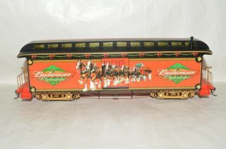On30 Scale Hawthorne Village Holiday Christmas Budweiser Beer Baggage Car Train