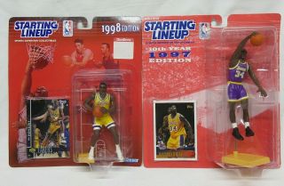 Nip 1997 1998 Starting Lineup Figure Kobe Bryant,  Shaq Hof Lakers Combo