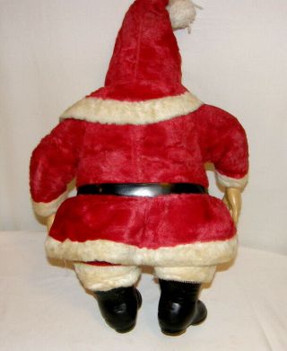 Vintage RUSHTON Rubber Face Plush Stuffed SANTA CLAUS Christmas 2