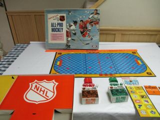 Vintage 1969 All Pro Hockey Game Nhl Board Game By Ideal 100 Complete