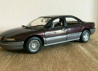 Brookfield Collectors Guild 1993 Chrysler Lh Car 1:24 Scale Wine Colored