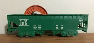Vintage Lionel L.  V.  Lv 21913 Green Gondola Freight Model Railroad O Train Car