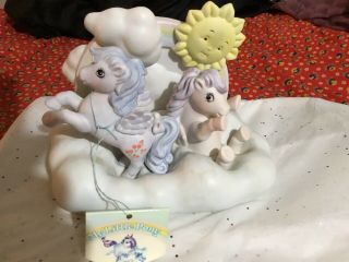 Rare Vintage My Little Pony " Frolick In The Sky " Porcelain Figurine 5133