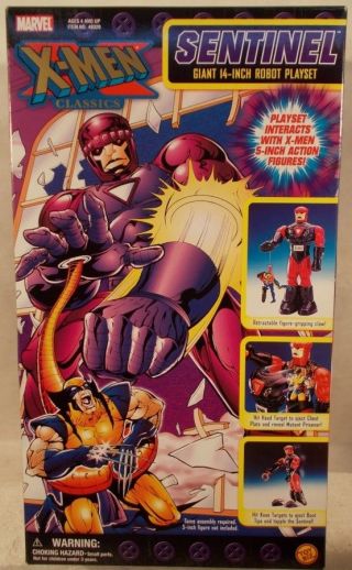 X - Men Classics 14 " Sentinel Robot Playset With Firing Projectile Arm Claw (misb)