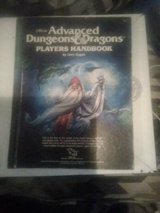 Official Advanced Dungeons & Dragons Players Handbook,  Tsr 2010,  1st Ed 1978