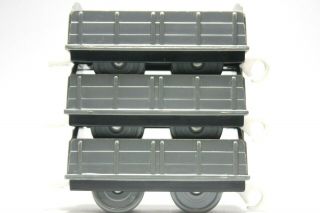 Set of 3 Gray Cargo Cars Tomy Trackmaster Thomas Train 3