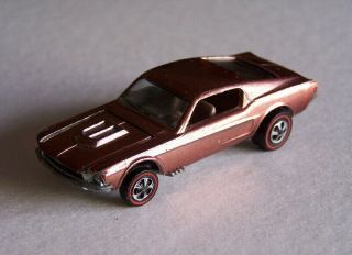 Hot Wheels Redline 1968 Custom Mustang Copper/brown Tan Interior