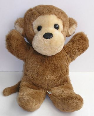 Vintage 1981 Dakin Monkey Brown Tan Cream Ape Chimp 15 " Plush Stuffed Animal Toy