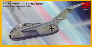 1/72 Pm Models Focke Wulf Ta - 183 Huckebein German Jet Fighter