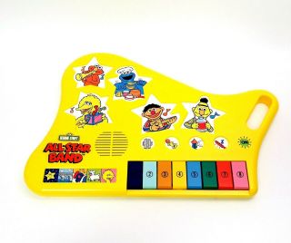 Vintage 1991 Sesame Street AllStar Band Golden Sight N Sound Keyboard Toy 2