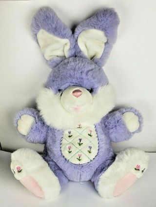 - Purple - Plush Bunny - Dan Dee - Hoppy Hopster (tm - Large 24 " - Easter