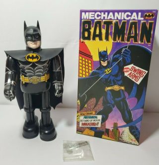 Mechanical Batman - 1989 Billiken Japan Wind - Up Tin Plate Dc Comics