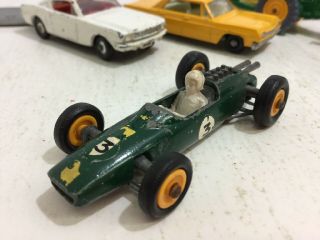 Vintage Lesney Matchbox 19 Lotus Race Car 3 Green 1:64 Mb England Variation