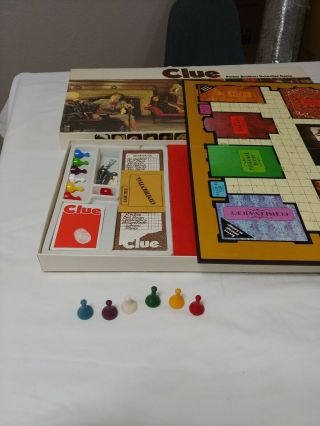 Clue Vintage 1972 1979 Parker Brothers Detective Board Game 100 Complete Extra 3