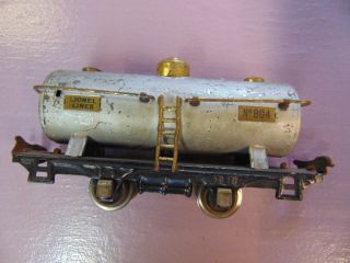Vintage Lionel Trains O Gauge No.  804 Tin Metal Pre - War Tanker Car
