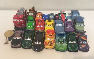 Disney Pixar Cars Movie 2 Racers 1:55 Scale Diecast Metal 22 Vehicles Htf Rare