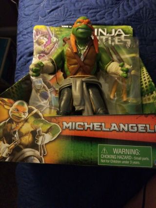 Michelangelo Teenage Mutant Ninja Turtles 11 " Movie Figure Playmates 2014 Tmnt