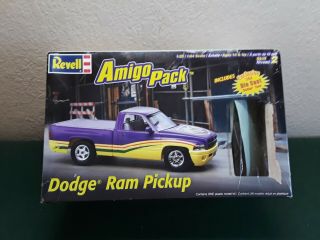 Revell Amigo Pack 1/25 Scale Dodge Ram Pickup Truck,  Model Complete Open Box