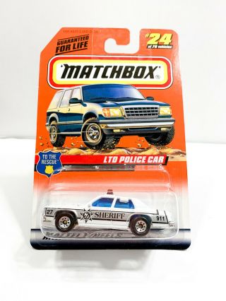 Matchbox Ltd Police Car - Sheriff - 24 Of 75 - On Card - 1997 - On Card