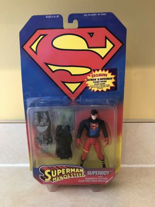 Vintage 90s Kenner Superman Man Of Steel Superboy Figure Dc Comics Nib