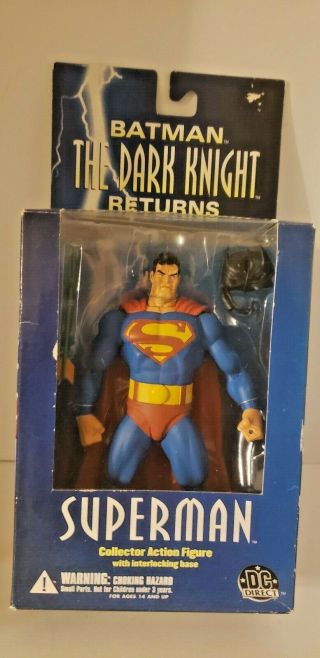 Vintage Dc Direct Batman The Dark Knight Returns Superman Action Figure Nib 2004