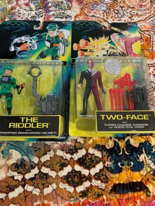 Batman Forever Action Figures Two - Face And The Riddler