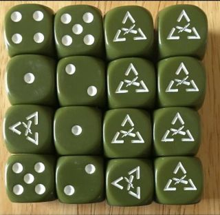 Dice of War 16 US American Armored Division Dice 16mm Flames of War Bolt Action 2