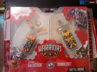 Transformers Warriors Hex Bug Battling Robots Battle Arena Galvatron Bumblebee