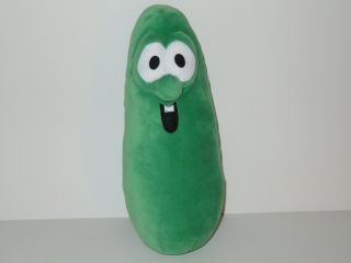 Veggie Tales Larry The Cucumber Plush Doll Toy Big Idea 12 " Stuffed Velour Green