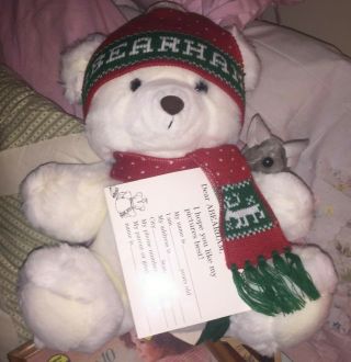 Abearham And Straus The Mouse Vintage Christmas Plush A&s With Tags