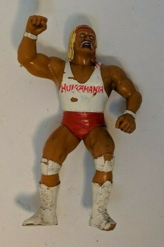 Hulk Hogan White Shirt Wwf Ljn 1989 Black Card Wrestling Series 6 Wwe Rare