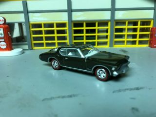 1/64 1971 Buick Riviera Boattail Coupe/midnight Green - Brown/white Int/redlines
