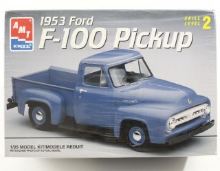 1953 Ford F - 100 Pickup Truck Amt 1:25 Model Kit 6487 Box