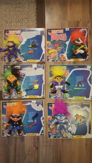 Rare Battle Trolls Complete With Accessories