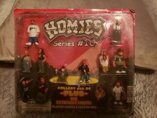 Homies Series 10 Rare Figures Set Of 12 Vending Machine Display.  Rare