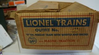 Lionel= Set Box Only Outfit No 225ws - 1