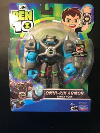 2019 Ben 10 Shock Rock Omni Kix Armor 4 " 5 " Alien Action Figure