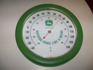 Pre Owned John Deere Indoor/outdoor Thermometer C An F Degree