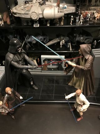 Sideshow Star Wars The Circle Is Now Complete Obi - Wan Darth Vader Diorama