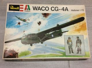 Vintage Revell Waco Cg - 4a Model Airplane Kit.  1/72 Scale.  H - 2012