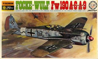 1/48 Fujimi Bachmann Models Motorized Focke Wulf Fw - 190a - 6 Or A - 9 Fighter