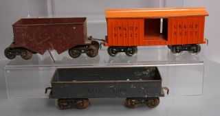 Lionel Standard Gauge Vintage Freight Cars: 112,  114 & 116 [3]
